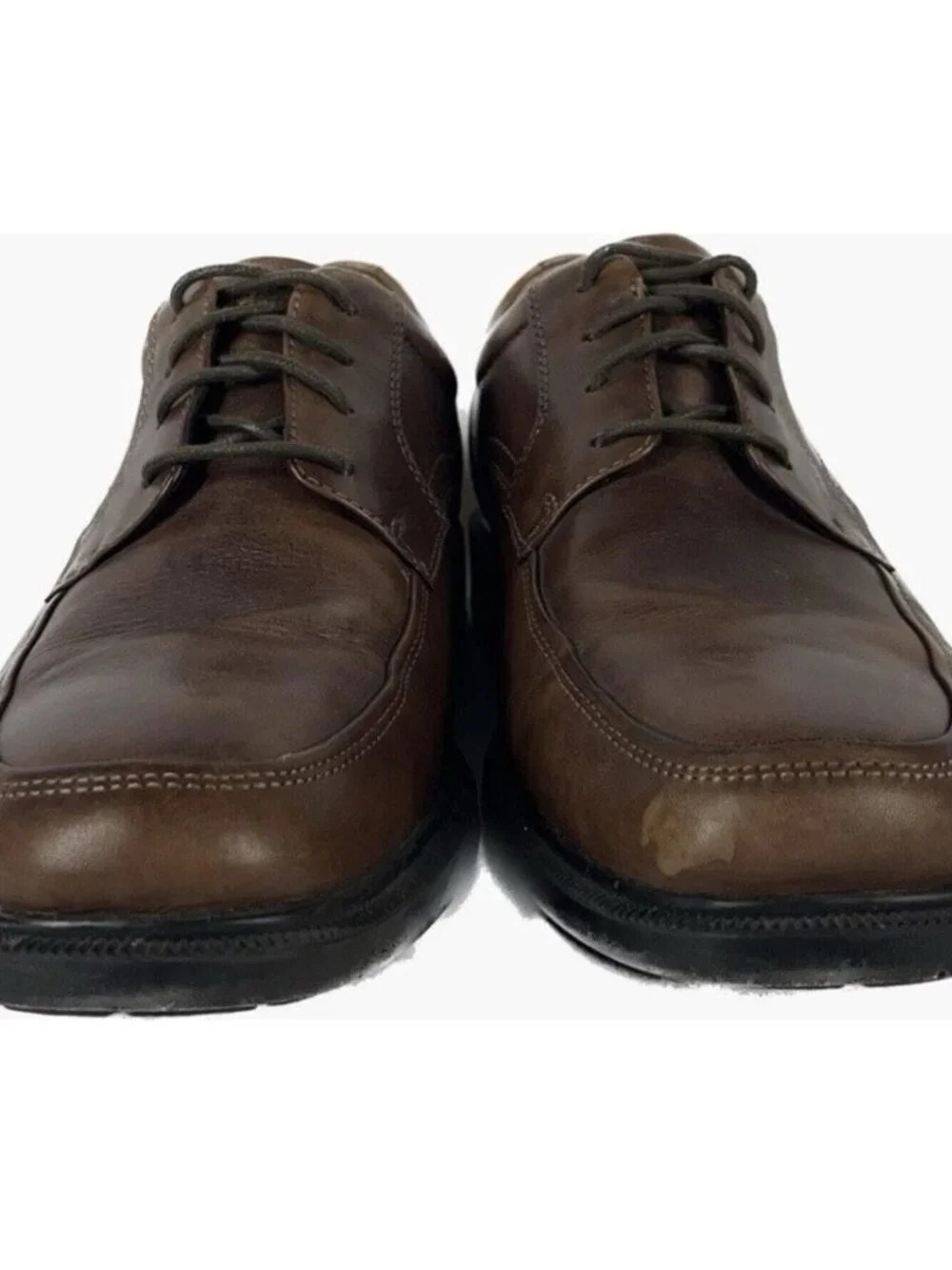 Rockport DPluxe Apron Toe Brown Oxfords Plain Toe Shoes Men’s Size 9.5